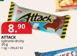 Potraviny CZ Attack vybrané druhy nabídka