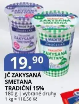 Potraviny CZ Madeta jč zakysaná smetana tradiční 15% nabídka