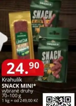 Potraviny CZ Krahulík snack mini* nabídka