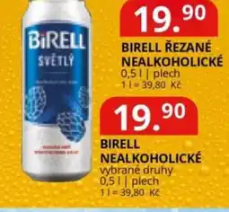 Potraviny CZ Birell nealkoholické nabídka