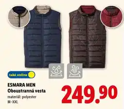 Lidl Esmara Men Oboustranná vesta nabídka