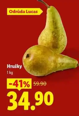 Lidl HRUŠKY nabídka