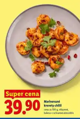 Lidl Marinované krevety chilli nabídka