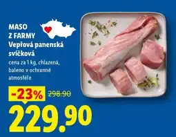 Lidl MASO Z FARMY Vepřová panenská svíčková nabídka