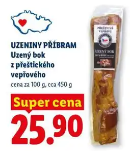 Lidl UZENINY PŘÍBRAM Uzený bok z přeštického vepřového nabídka