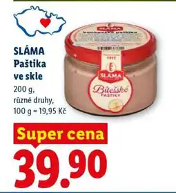 Lidl SLÁMA PAŠTIKA VE SKLE nabídka