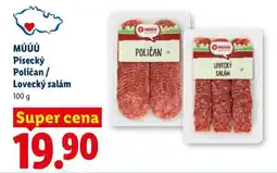 Lidl MÚÚÚ Písecký Poličan / Lovecký salám nabídka