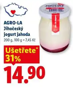 Lidl AGRO-LA Jihočeský jogurt jahoda nabídka