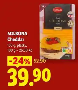 Lidl MILBONA CHEDDAR nabídka