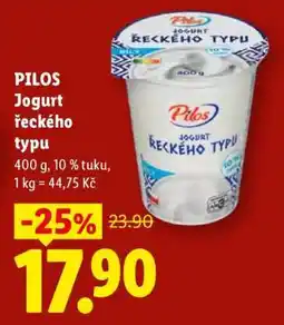 Lidl Pilos jogurt řeckého typu nabídka
