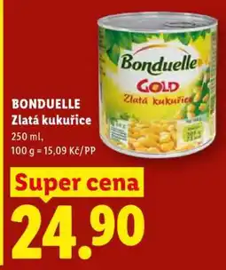 Lidl Bonduelle Zlatá kukuřice nabídka