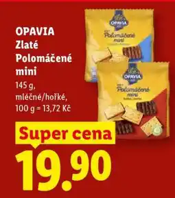 Lidl Opavia Zlaté Polomáčené mini nabídka