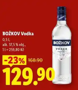 Lidl Božkov Vodka nabídka