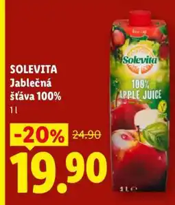 Lidl SOLEVITA Jablečná šťáva 100% nabídka