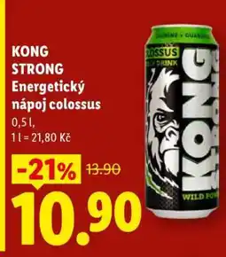 Lidl KONG STRONG Energetický nápoj colossus nabídka