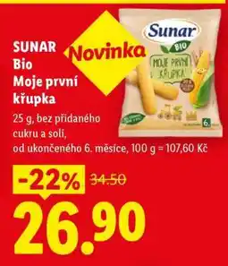 Lidl SUNAR Bio Moje první křupka nabídka