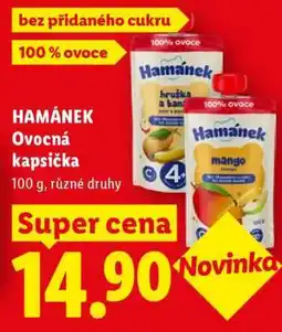 Lidl Hamánek ovocná kapsička nabídka