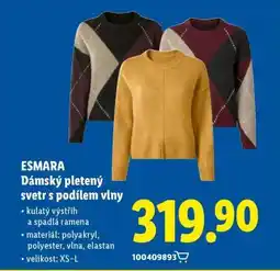 Lidl ESMARA Dámský pletený svetr s podílem vlny nabídka