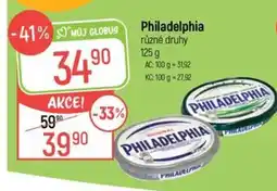 Globus Philadelphia různé druhy nabídka