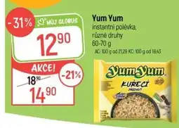Globus Yum Yum instantní polévka nabídka