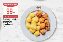 Globus Restaurace Smažený květák s vařenými bramborami nabídka