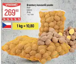 Globus Brambory konzumní pozdní žluté balené nabídka
