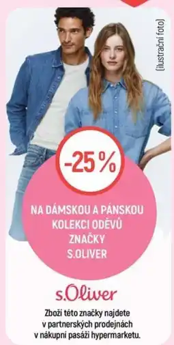 Globus s.Oliver dámská a pánská kolekce oděvů nabídka