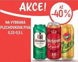 Globus Plechovková piva nabídka