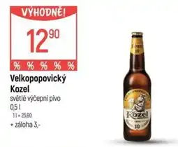 Globus Kozel světlé výčepní pivo nabídka