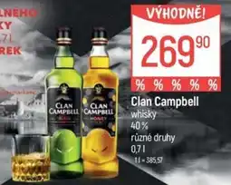 Globus Clan Campbell whisky 40% nabídka