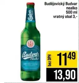 Jip Budvar nealko nabídka