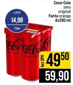 Jip Coca-Cola zero original Fanta orange nabídka