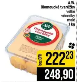 Jip A.W. Olomoucké tvarůžky velké věnečky malé nabídka