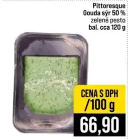 Jip Pittoresque Gouda sýr 50 % zelené pesto nabídka