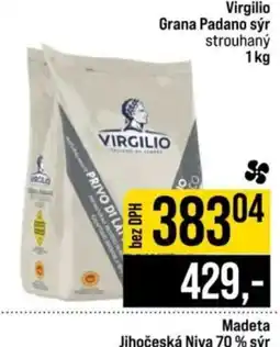 Jip Virgilio Grana Padano sýr strouhaný nabídka
