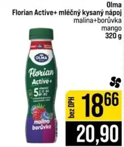 Jip Olma Florian Active+ mléčný kysaný nápoj malina+borůvka mango nabídka