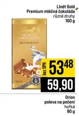 Jip Lindt Gold Premium mléčná čokoláda nabídka