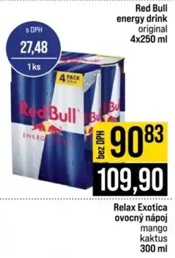 Jip Red Bull energy drink original nabídka
