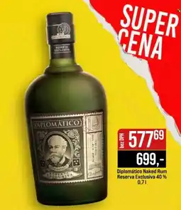 Jip Diplomático Naked Rum Reserva Exclusiva nabídka