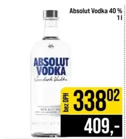 Jip Absolut Vodka nabídka