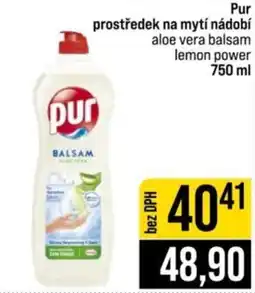 Jip Pur prostředek na mytí nádobí aloe vera balsam lemon power nabídka