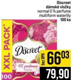 Jip Discreet dámské vložky normal 0% perfume multiform waterlily nabídka