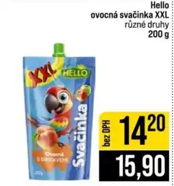 Jip Hello ovocná svačinka xxl nabídka