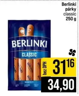 Jip Berlinki párky classic nabídka