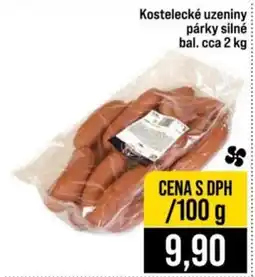 Jip Kostelecké uzeniny párky silné nabídka