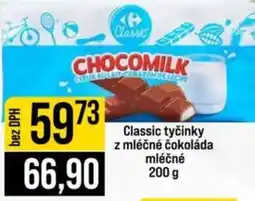 Jip Classic tyčinky z mléčné čokoláda mlecne nabídka