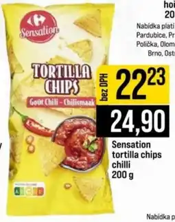 Jip Sensation tortilla chips chilli nabídka