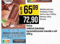 Jip Extra mléčná čokoláda karamelizované mandle a sůl nabídka