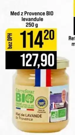 Jip Carrefour Bio med z Provence BIO levandule nabídka