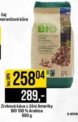 Jip Carrefour BIO zrnková káva nabídka